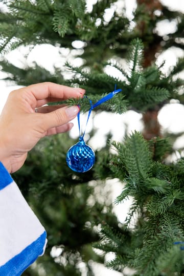 Opacity bola de Natal XS Ø4 cm 2 unidades - Azul - Byon