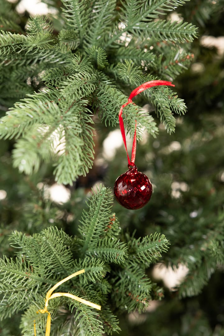Opacity bola de Natal XS Ø4 cm 2 unidades, Vermelho Byon