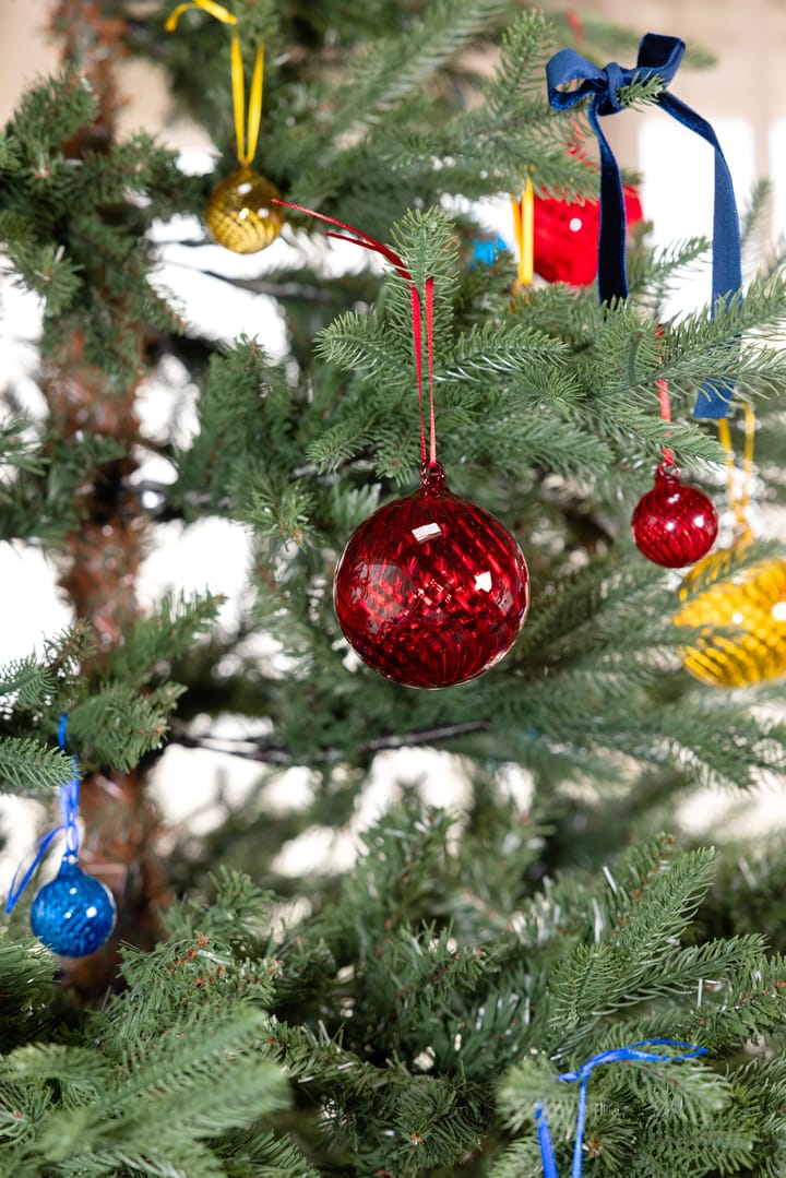 Opacity bola de Natal XS Ø4 cm 2 unidades, Vermelho Byon