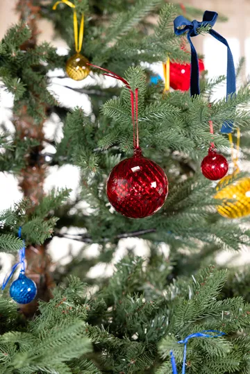 Opacity bola de Natal XS Ø4 cm 4 unidades - Vermelho - Byon