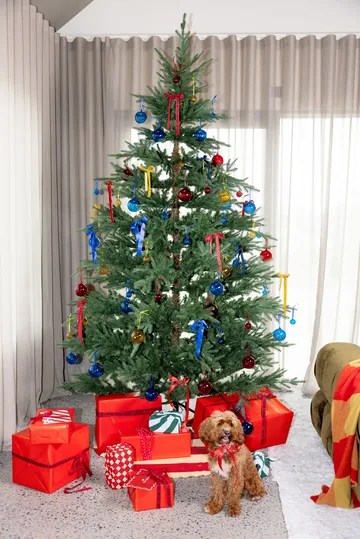 Opacity bola de Natal XS Ø4 cm 4 unidades - Vermelho - Byon