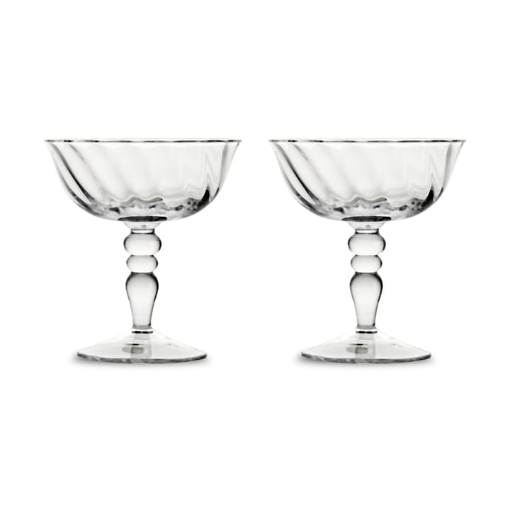 Opacity italiensk taça de champanhe 15 cl 2 unidades - Claro - Byon