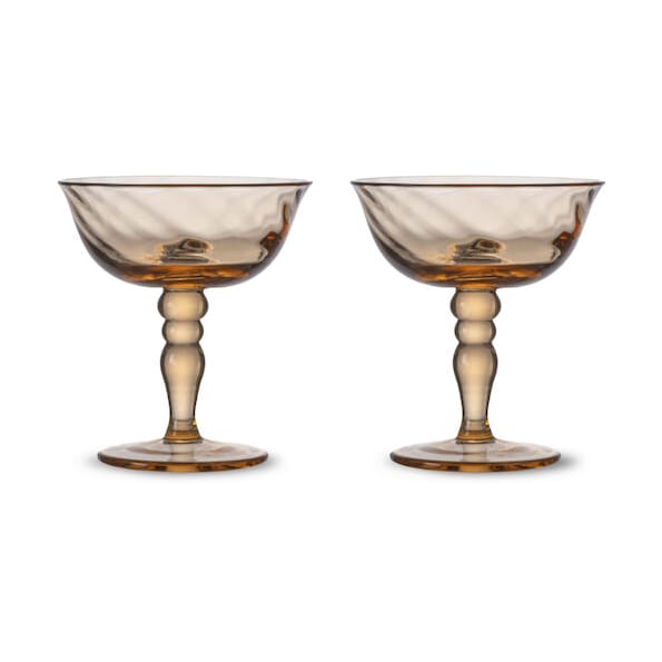 Opacity italiensk taça de champanhe 15 cl 2 unidades - Pêssego - Byon