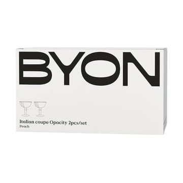 Opacity italiensk taça de champanhe 15 cl 2 unidades - Pêssego - Byon