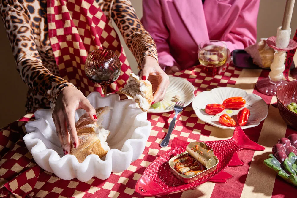 Pano de cozinha Love 50x70 cm, 2 un., Vermelho-sand Byon