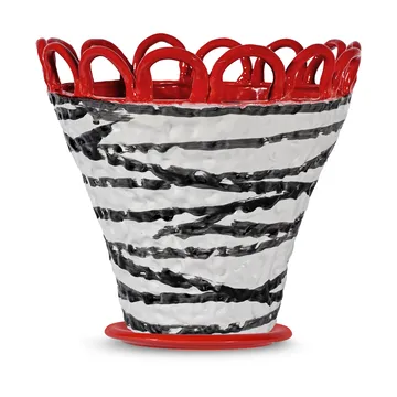 Patty vaso L Ø30 cm - Zebra-vermelho - Byon