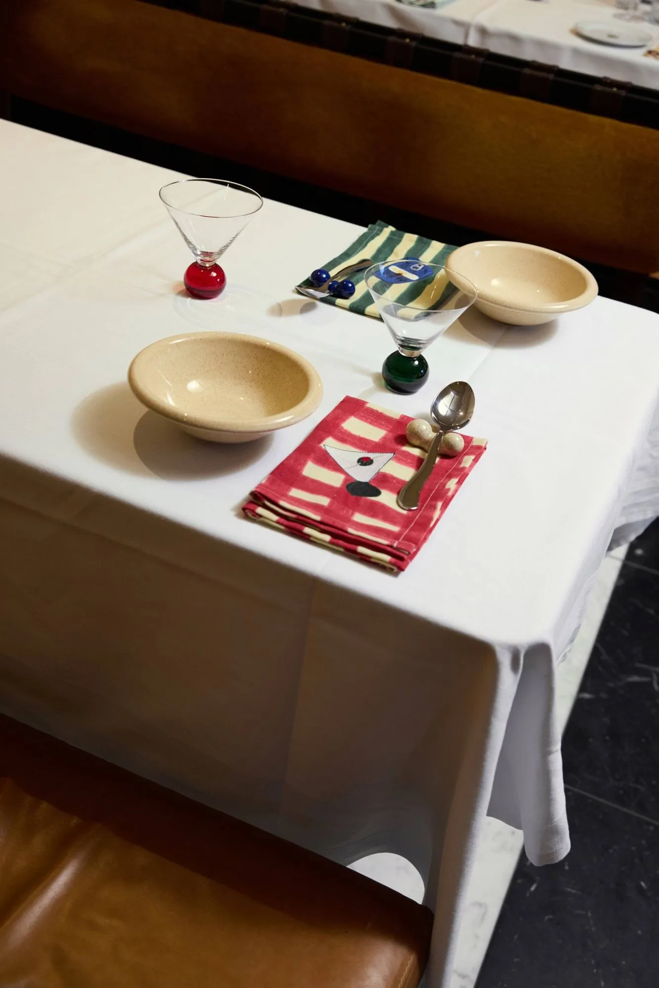 Pauzinhos Porto com suporte, conjunto de 2 peças, Beige Byon