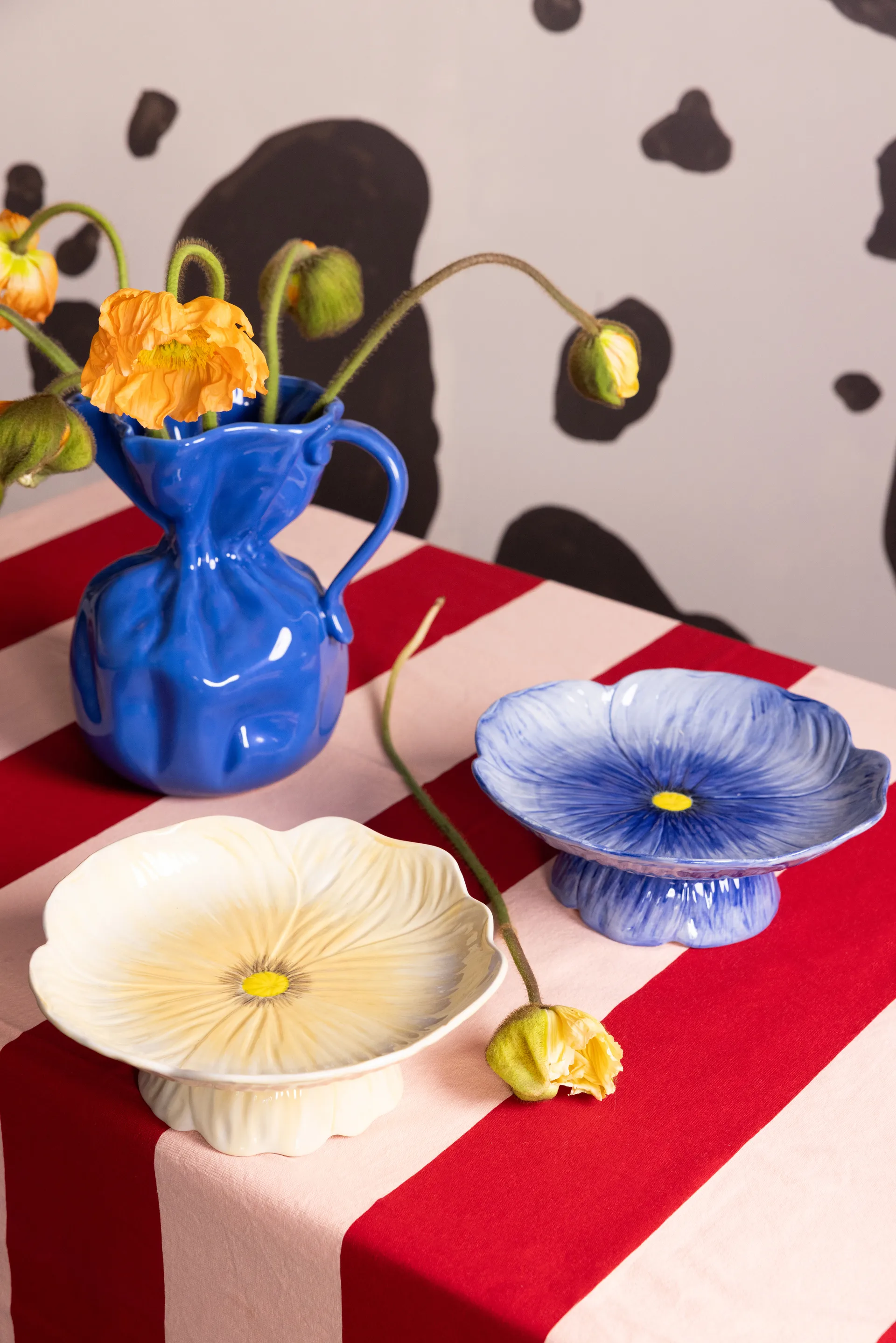 Poppy prato para bolo Ø26 cm, Bege Byon