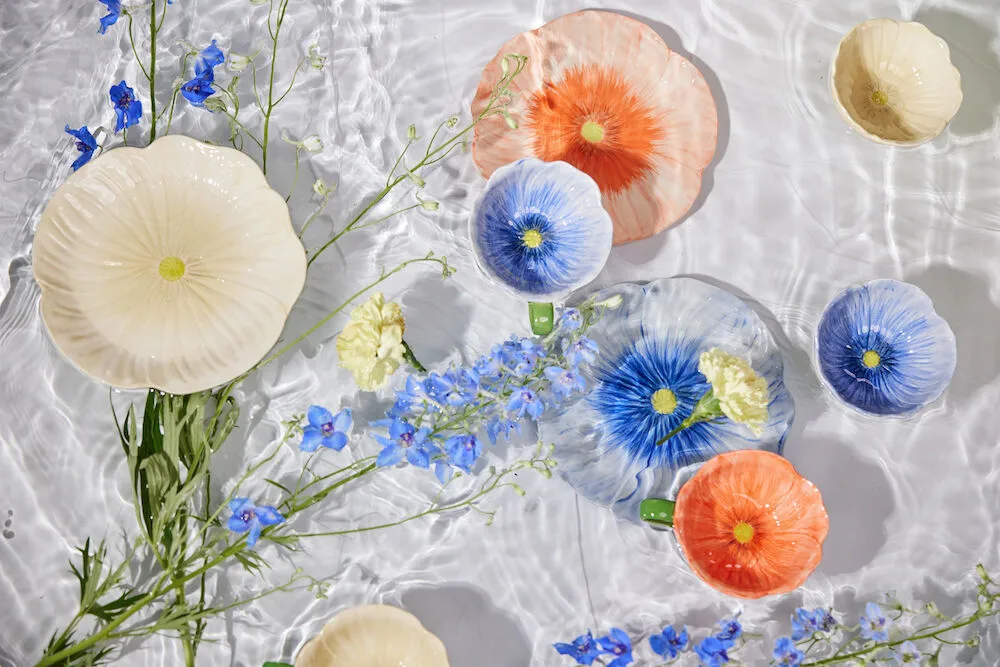 Poppy tigela, Azul, Ø11 cm Byon