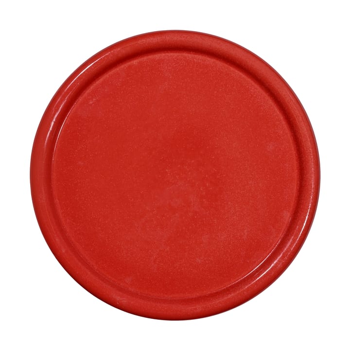 Porto prato de bolos Ø26x11 cm, Vermelho-bege Byon
