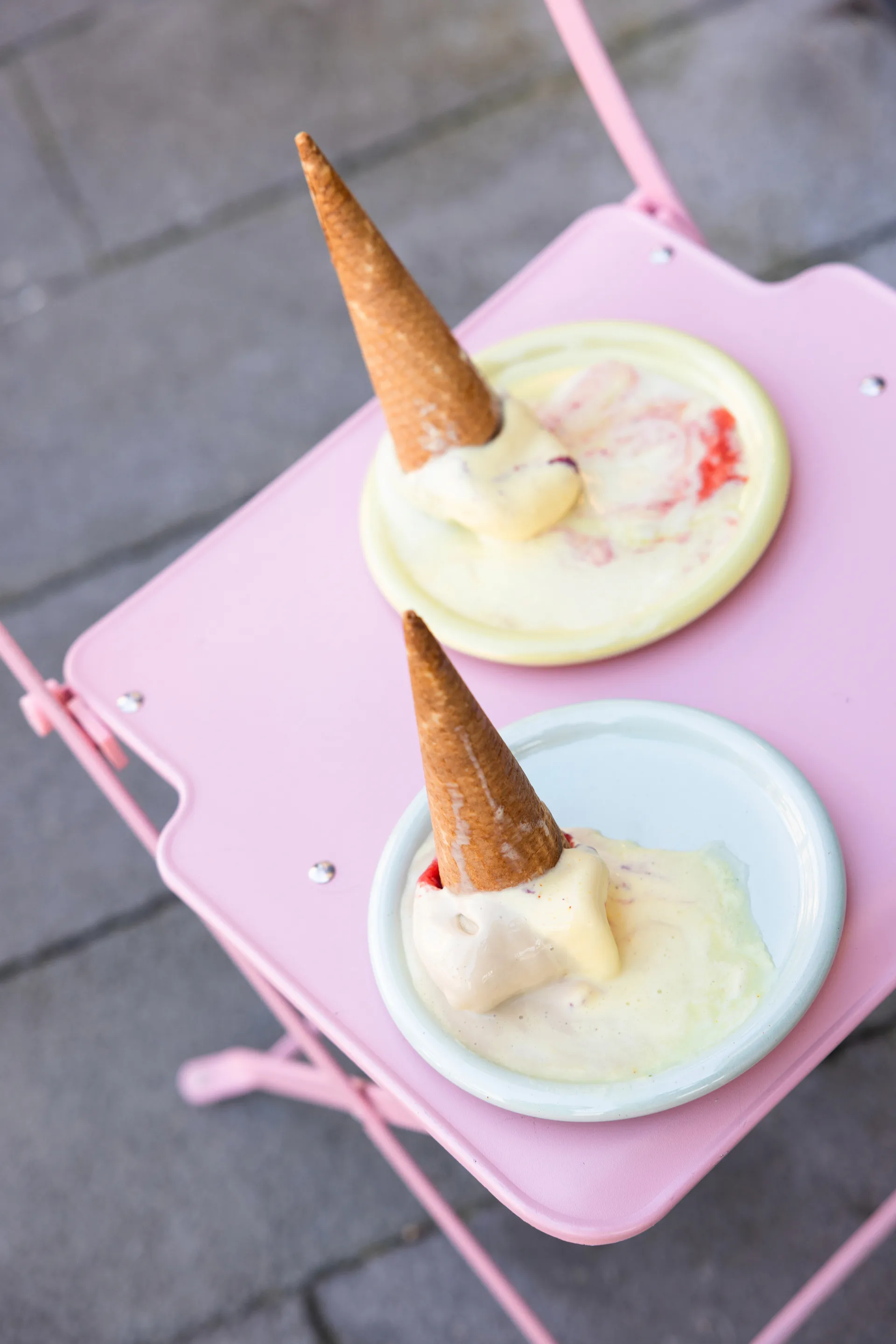 Porto prato de sobremesa pequena Ø17 cm, Amarelo Byon