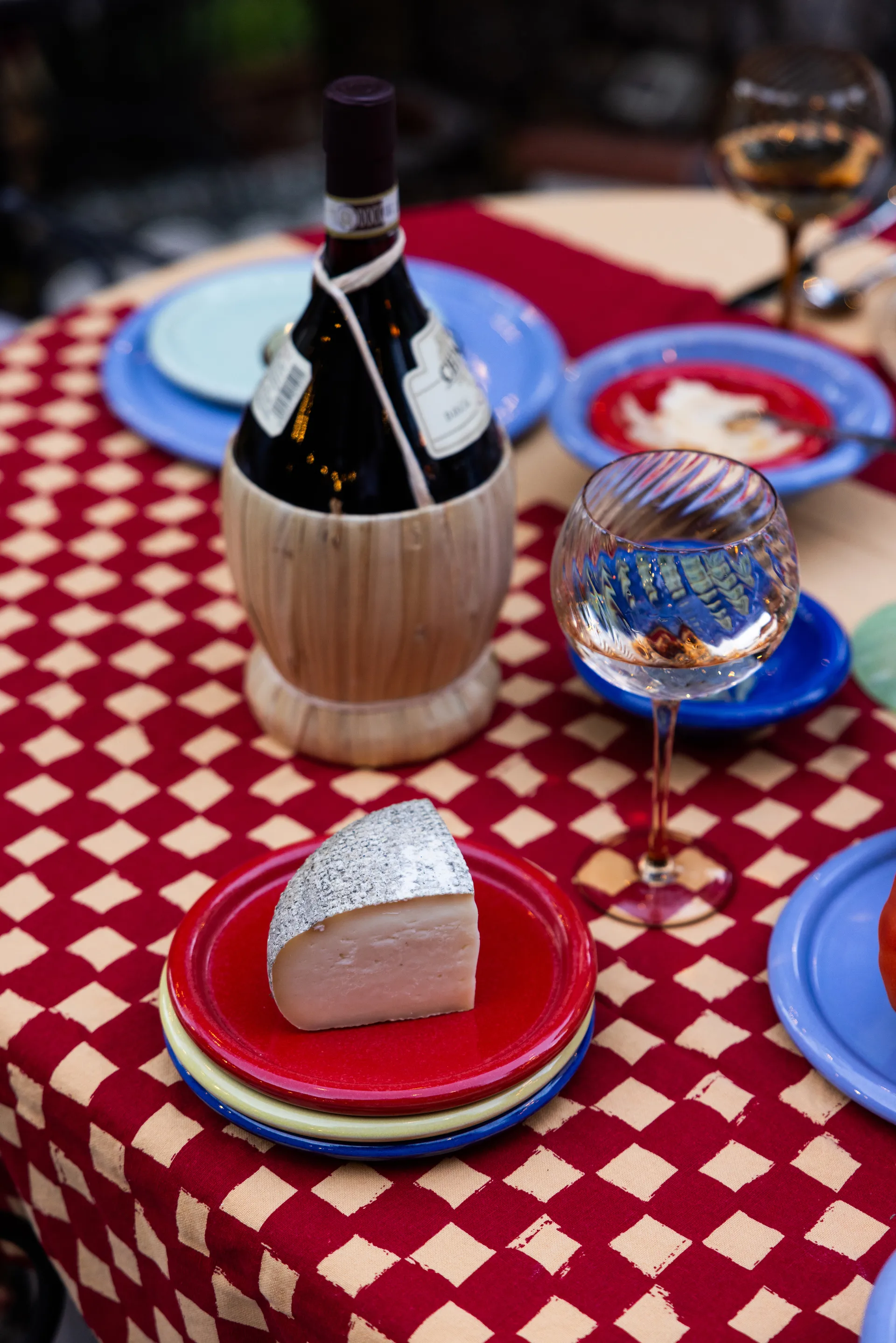 Porto prato de sobremesa pequena Ø17 cm, Azul Byon