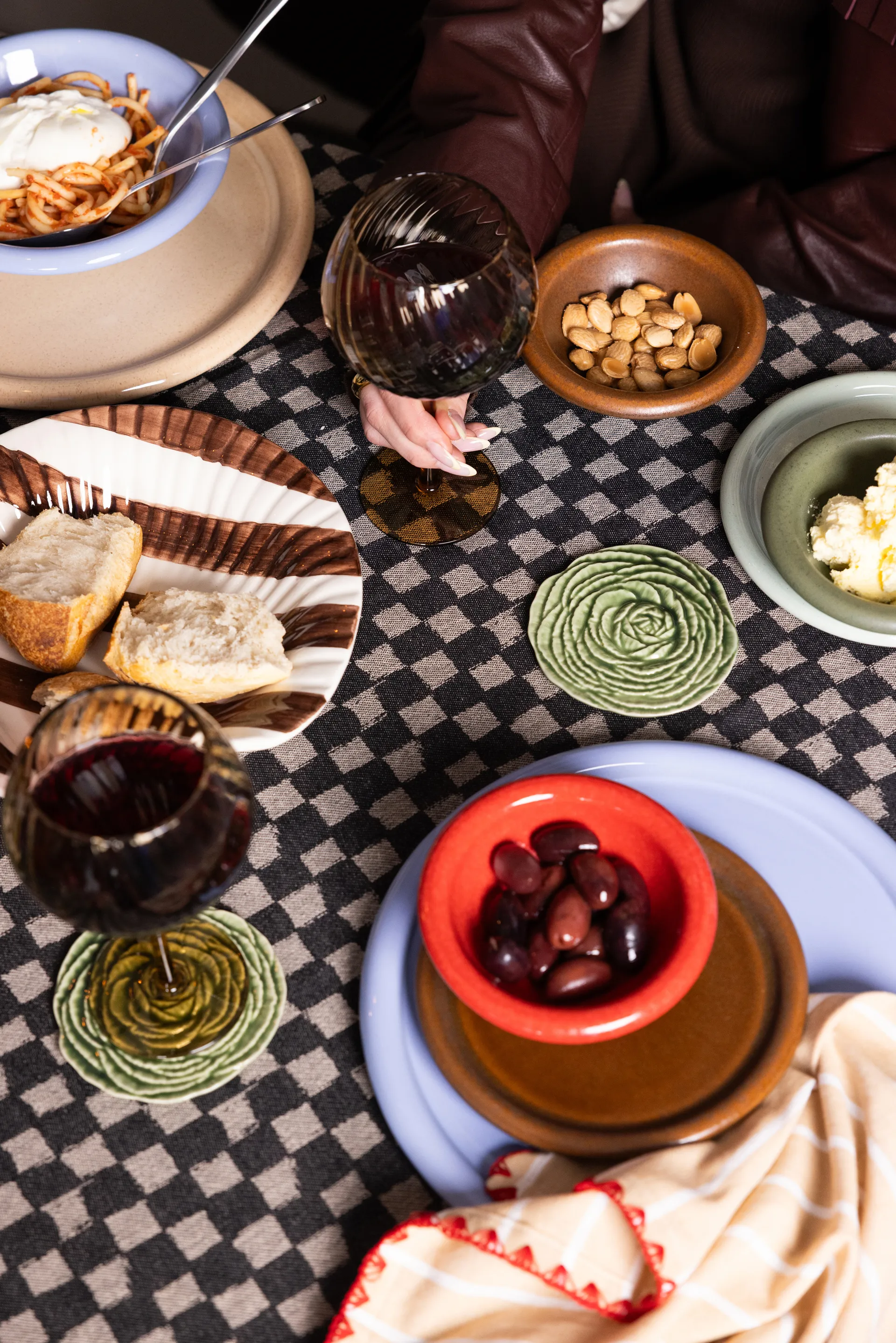 Porto prato de sobremesa pequena Ø17 cm, Castanho Byon