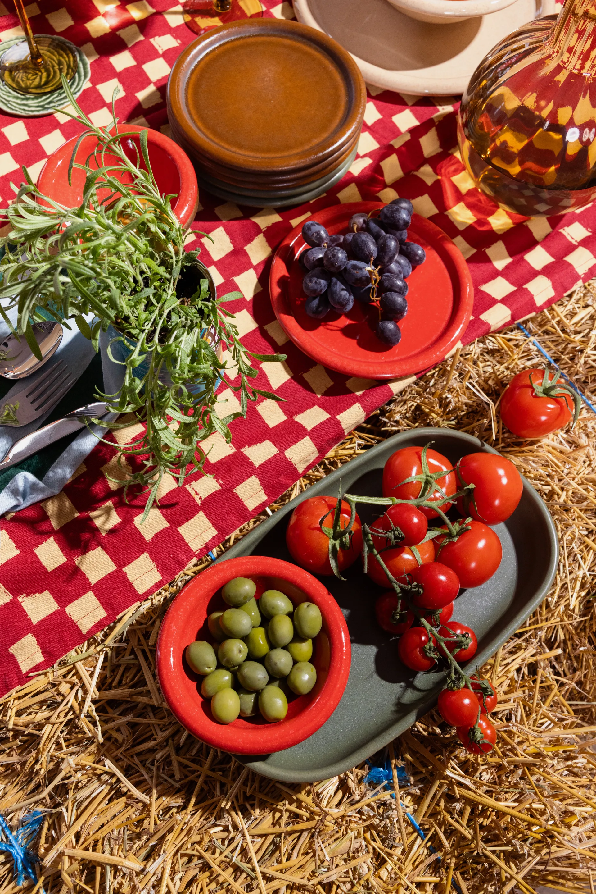 Porto prato de sobremesa pequena Ø17 cm, Castanho Byon