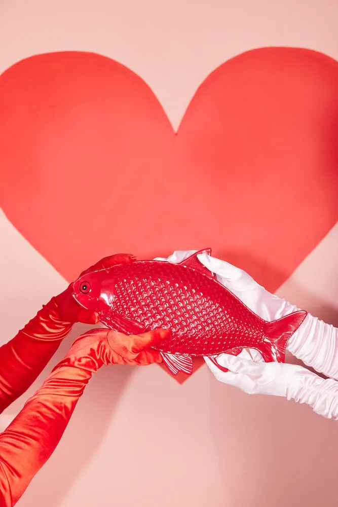 Prato Kai 21x36 cm, Vermelho vinho Byon