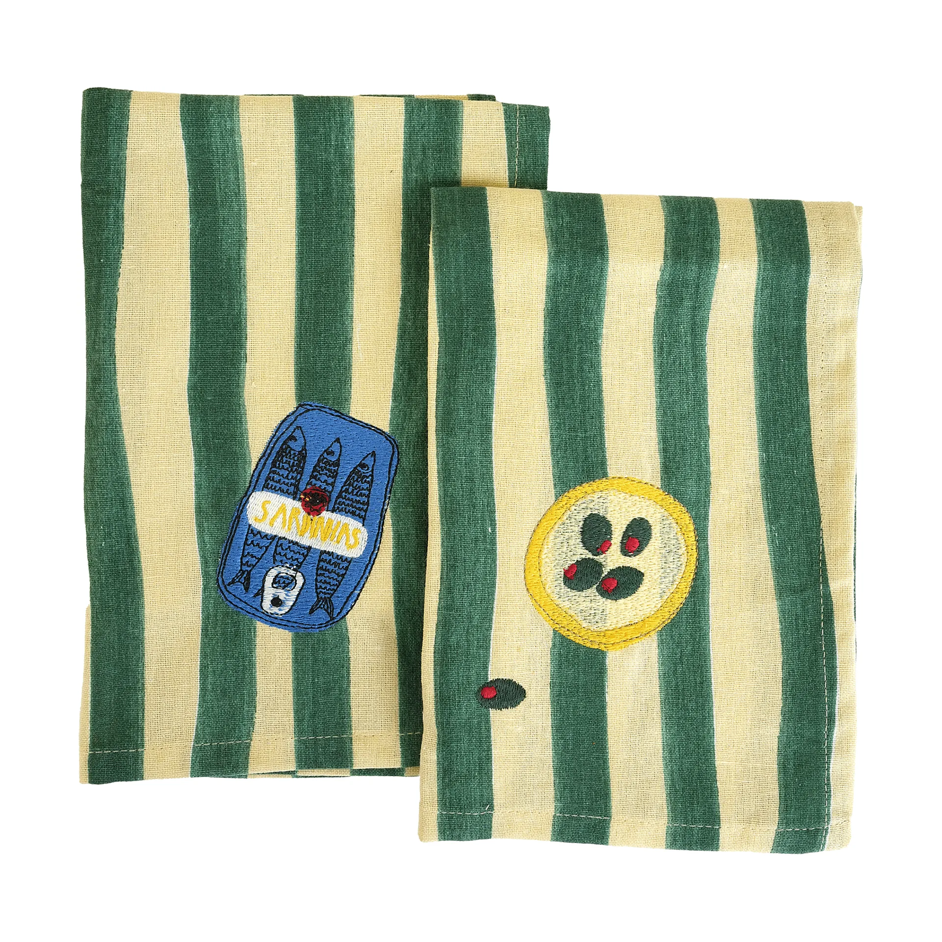 Sera guardanapo, conjunto de 2, Verde, 45x45 cm Byon