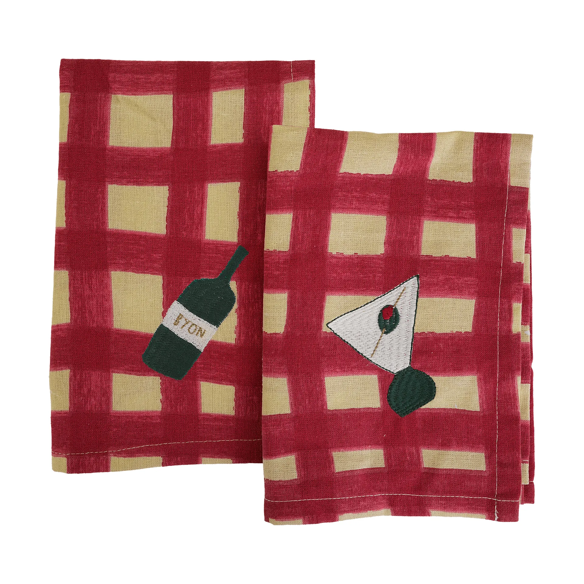 Sera guardanapo, conjunto de 2, Vermelho, 45x45 cm Byon