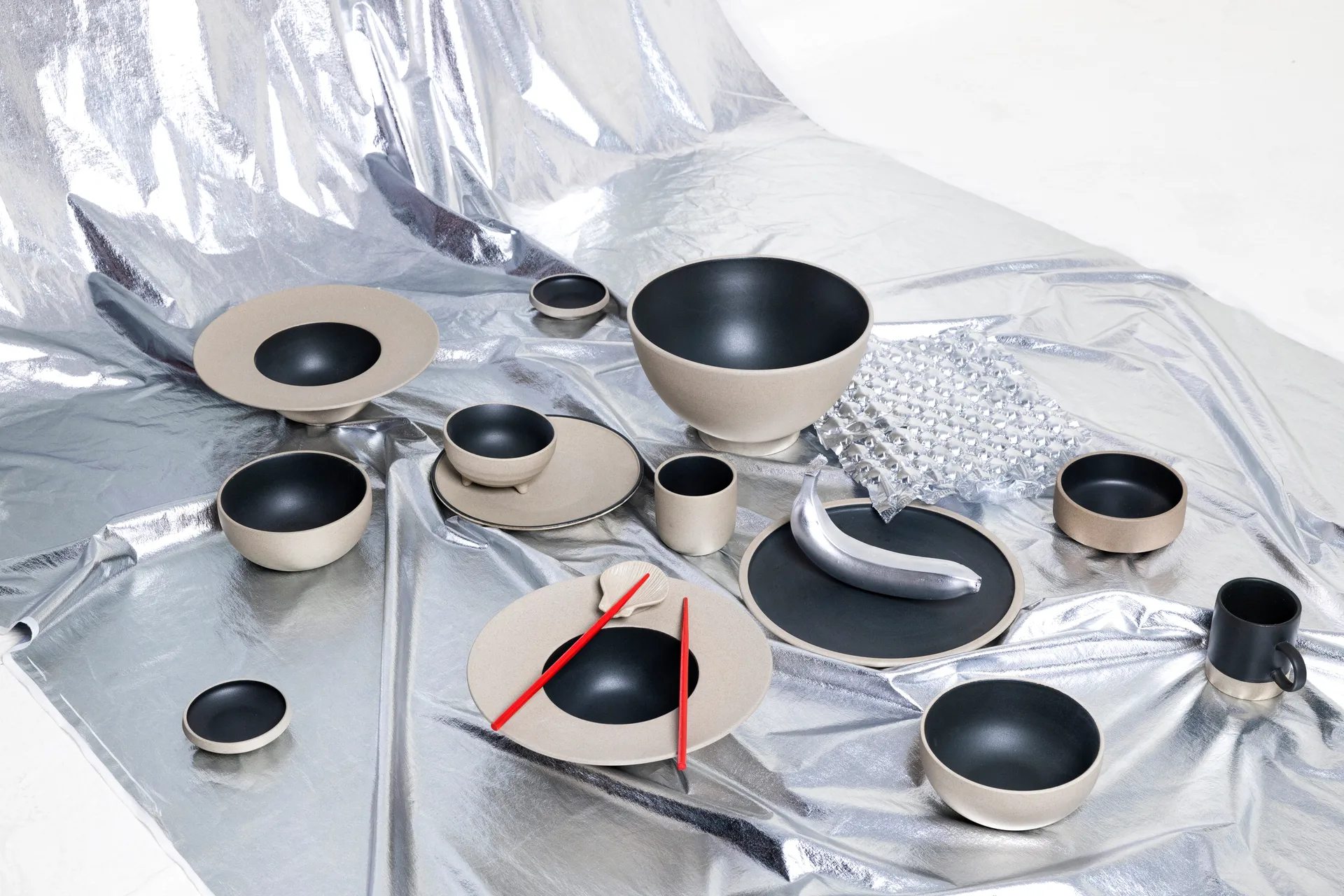 Suporte para pauzinhos Fumiko, 4-unid., Beige Byon