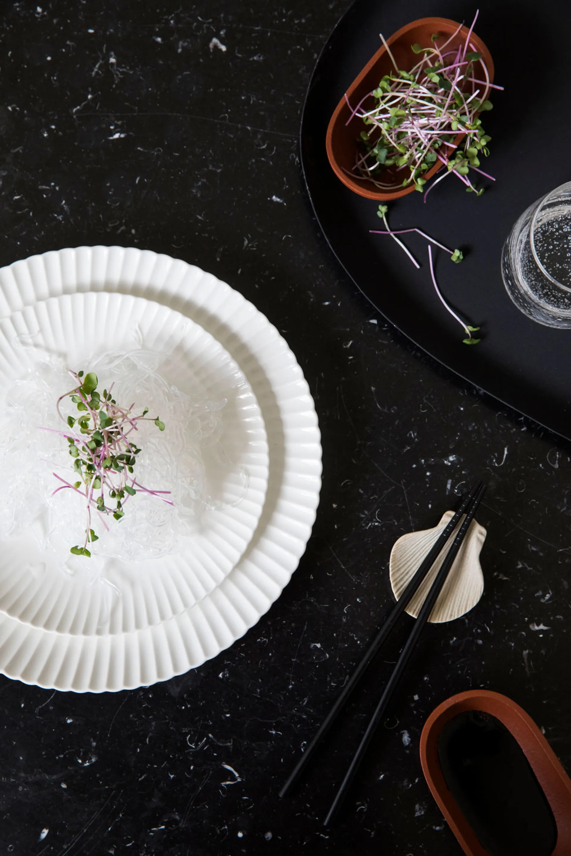 Suporte para pauzinhos Fumiko, 4-unid., Beige Byon