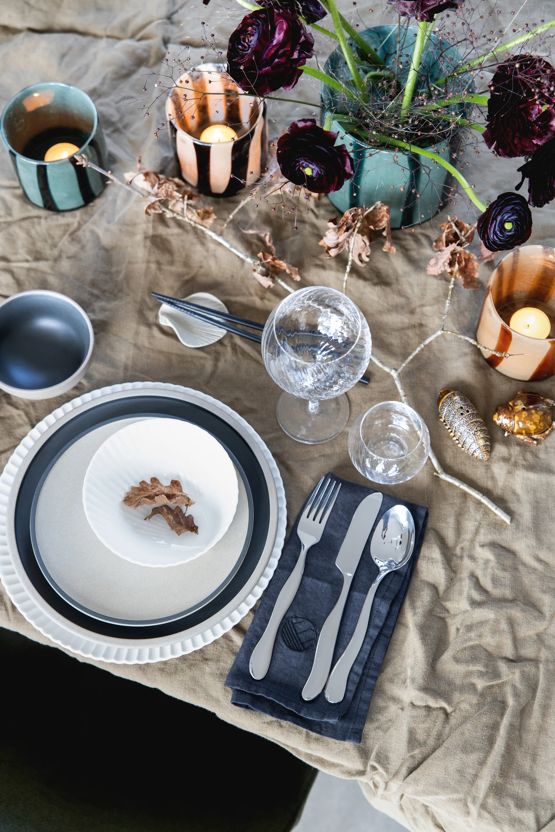 Suporte para pauzinhos Fumiko, 4-unid., Beige Byon