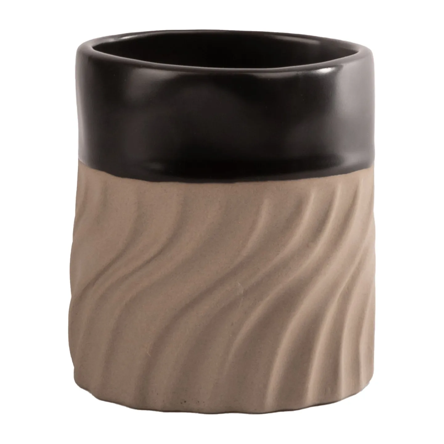 Swirl xícara 24 cl, Preto-beige Byon