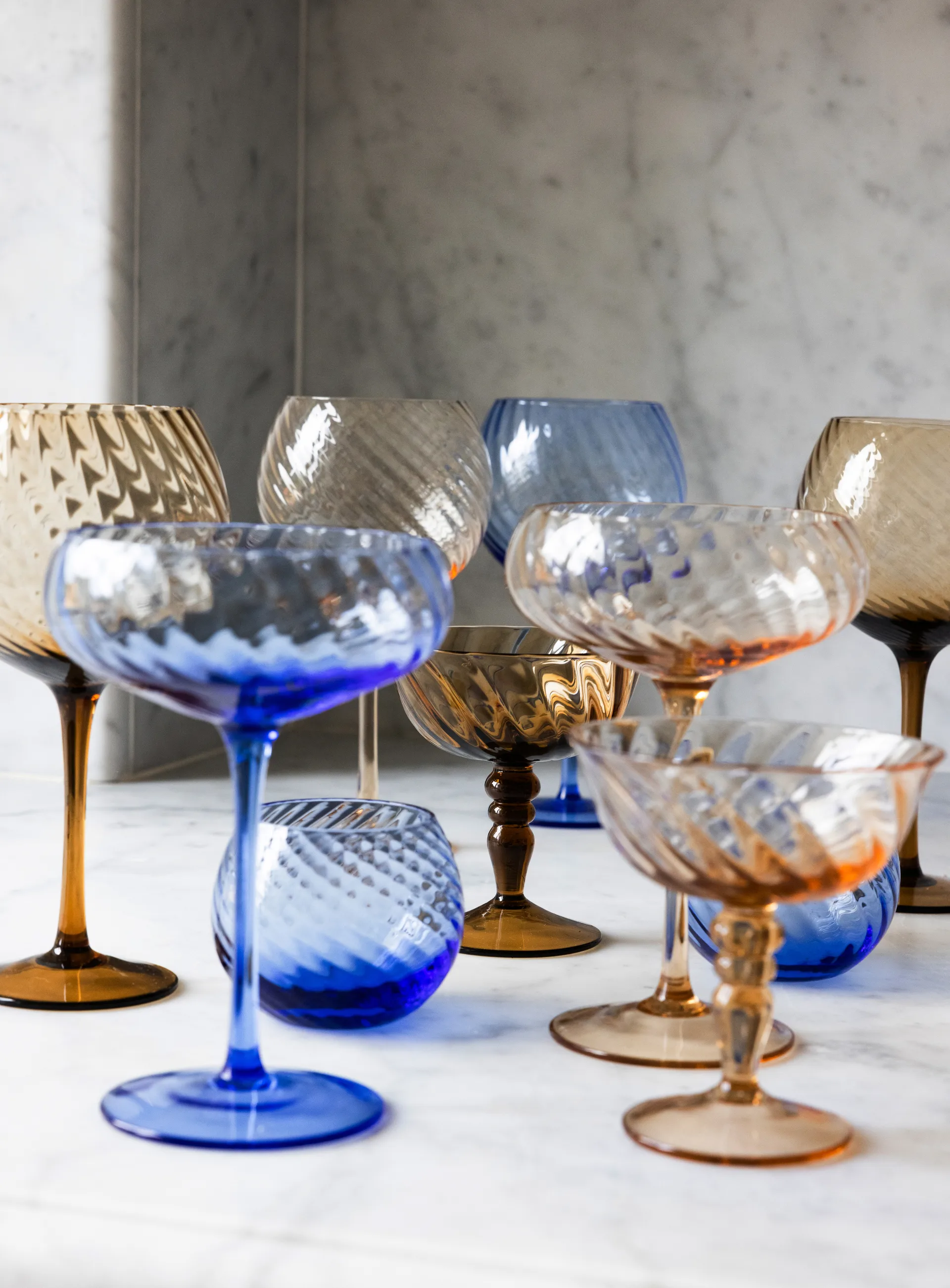 Taça de champanhe Opacity 30 cl, 2 un., Azul Byon