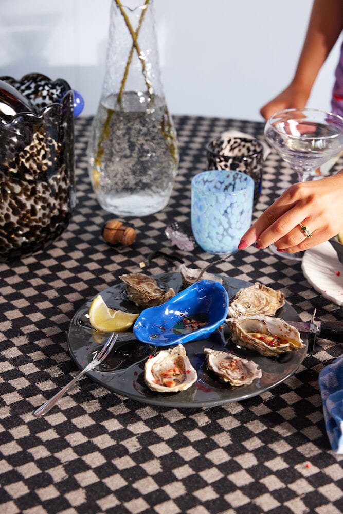 Taça de servir Oyster, Azul Byon