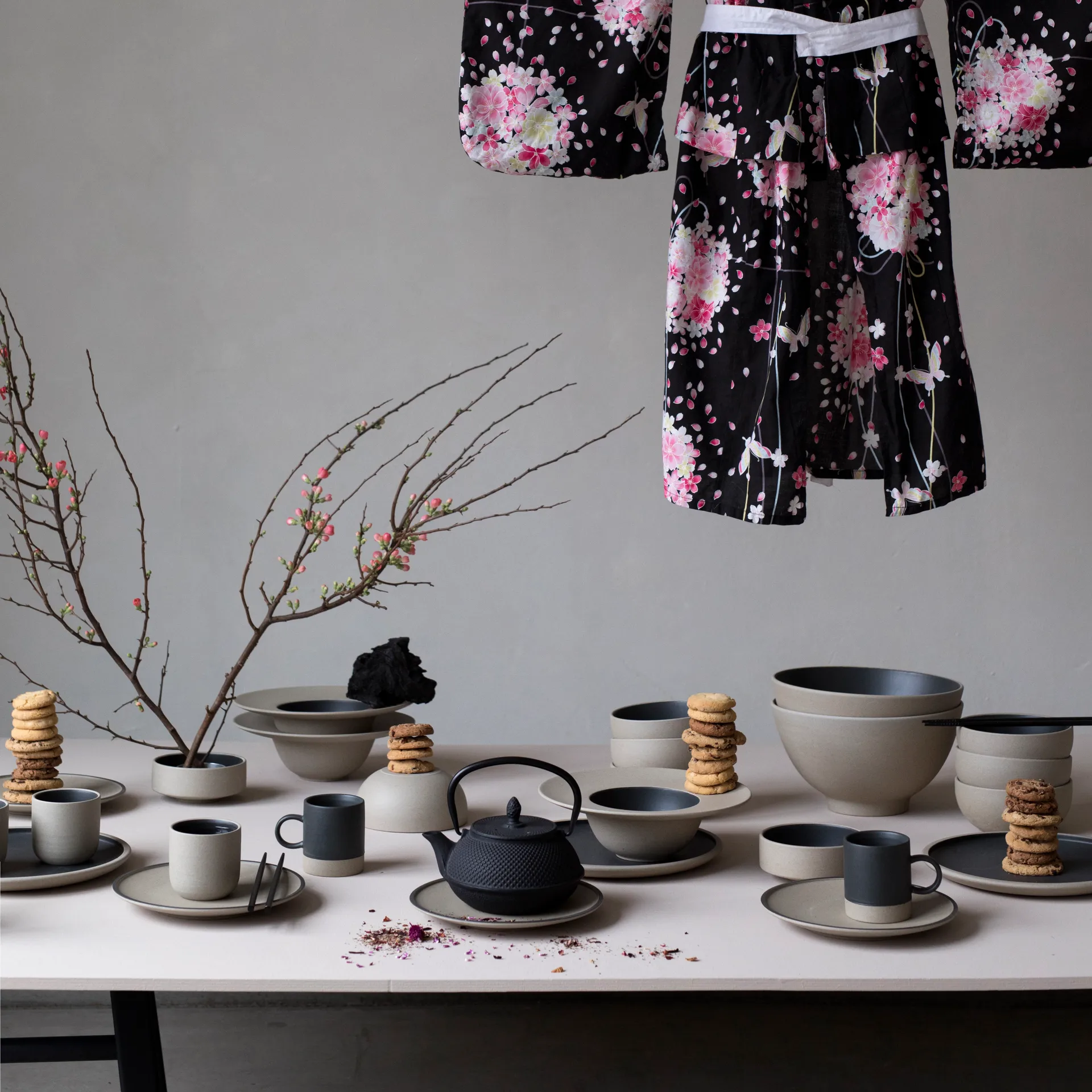 Tigela Fumiko tapas, Bege-preto Byon