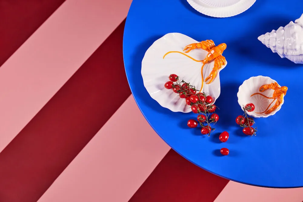 Tigela Lobsti Ø14 cm, branco-laranja Byon