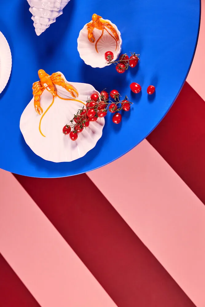 Tigela Lobsti Ø14 cm, branco-laranja Byon