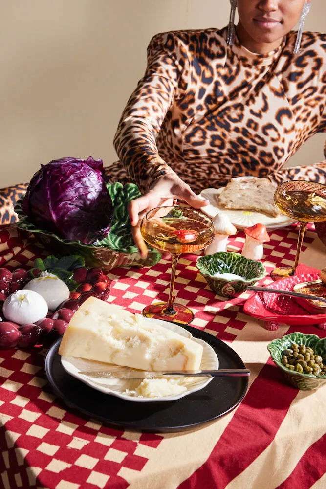 Toalha de mesa Love 150x280 cm, Vermelho-sand Byon