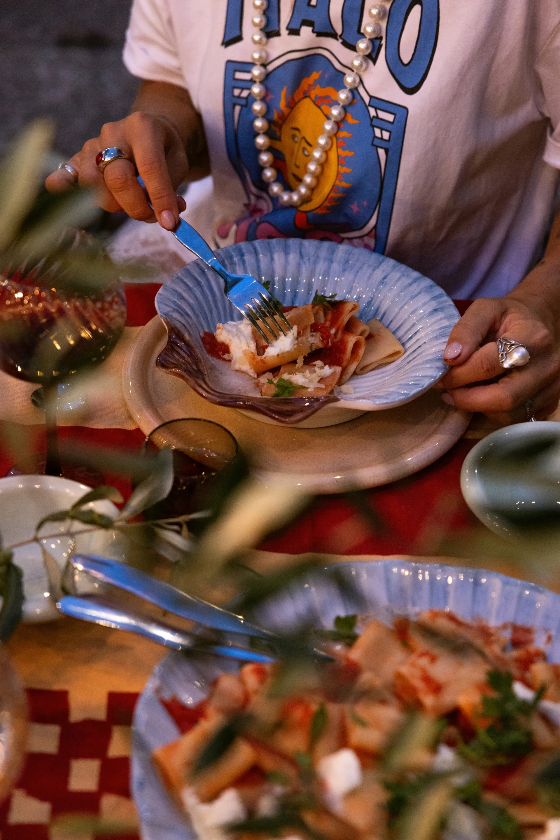 Travessa Armona 32x32,5 cm, Azul claro Byon