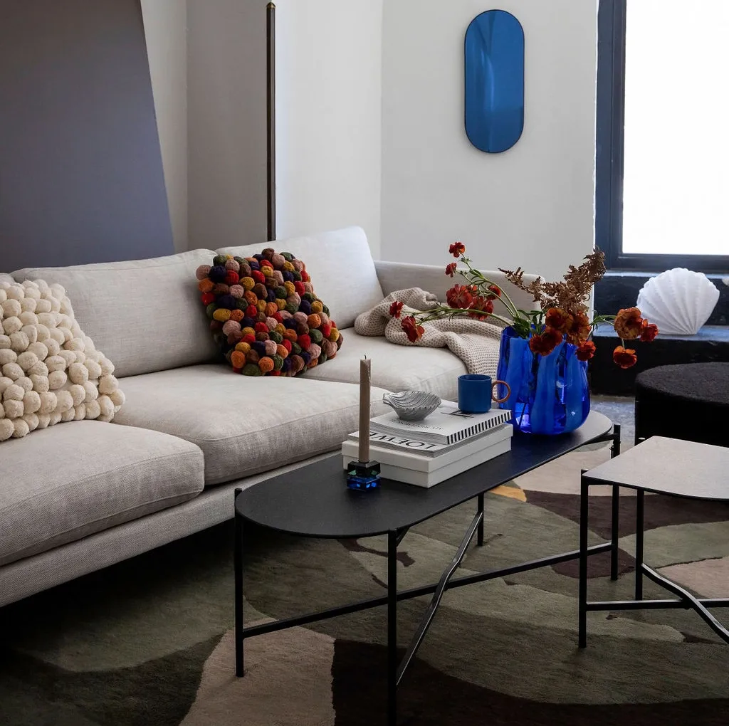 Triton vaso 24 cm, azul Byon