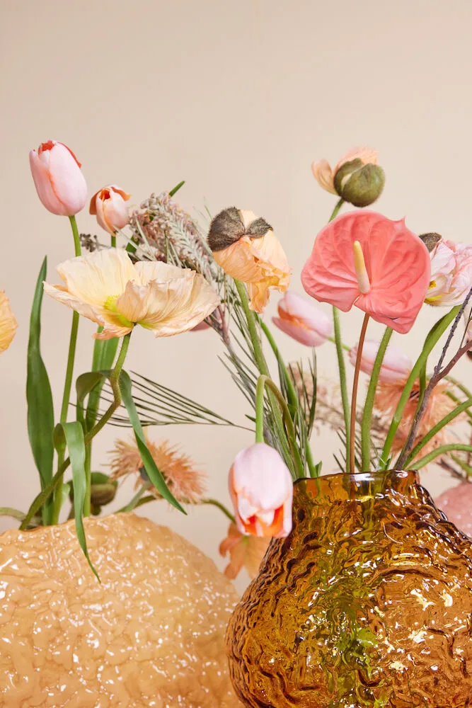 Vaso Corallo L 15x45 cm, Amarelo Byon