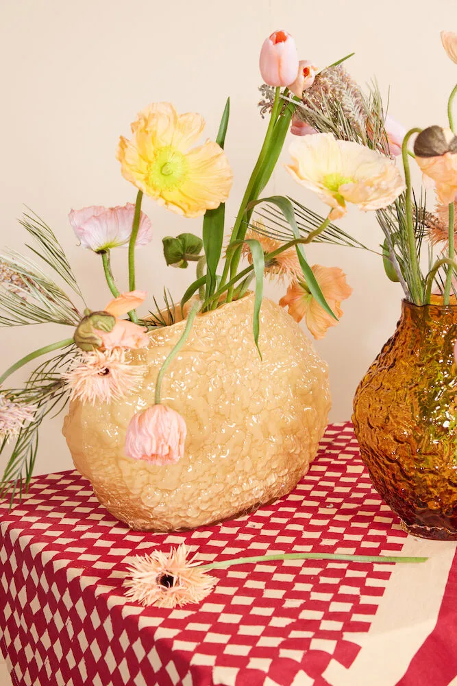 Vaso Corallo L 15x45 cm, Amarelo Byon