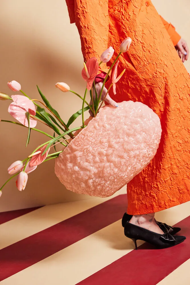 Vaso Corallo L 15x45 cm, Rosa Byon