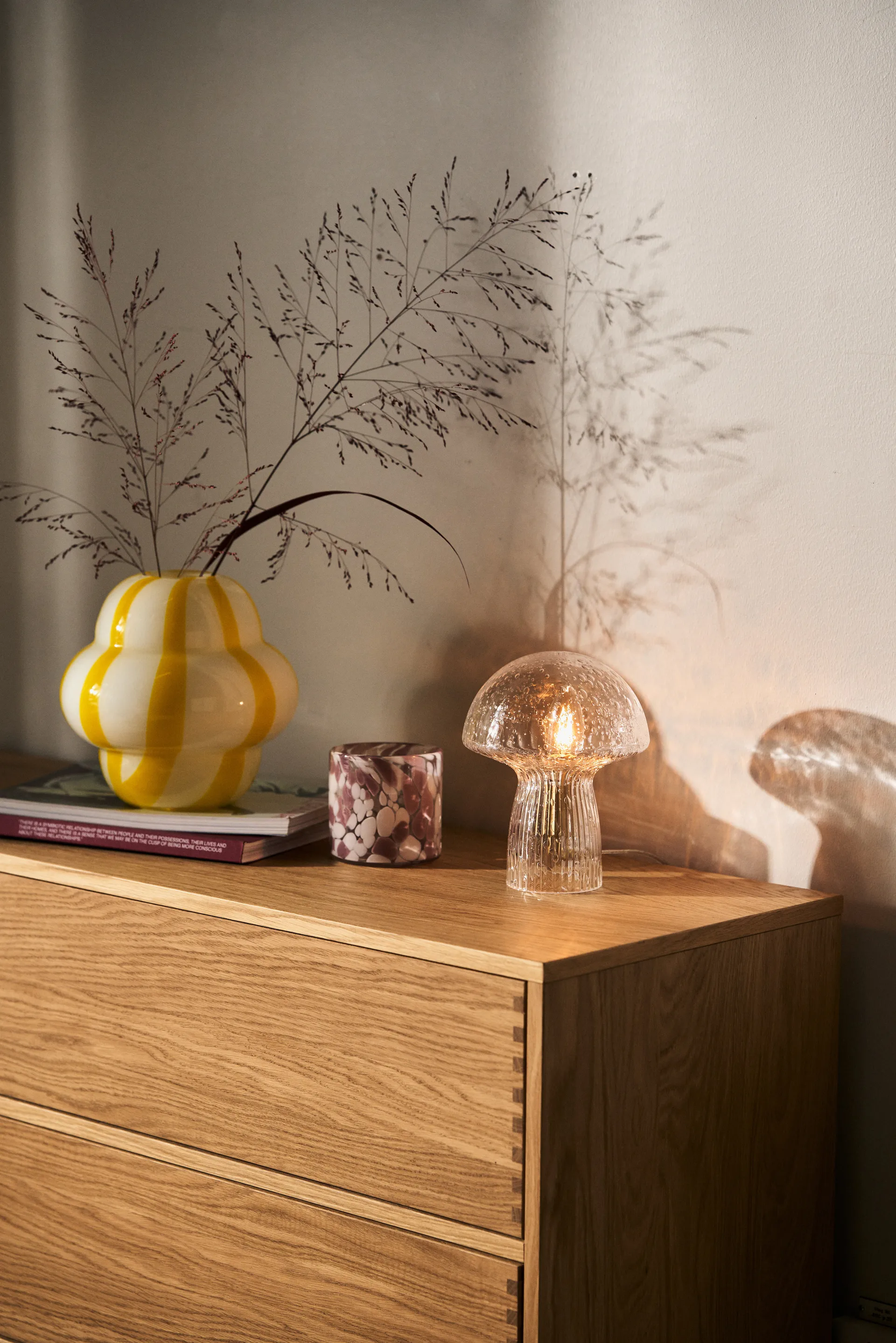 Vaso Curlie 20 cm, Amarelo Byon