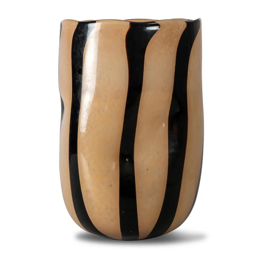 Vaso Curt 30 cm, Black-beige Byon