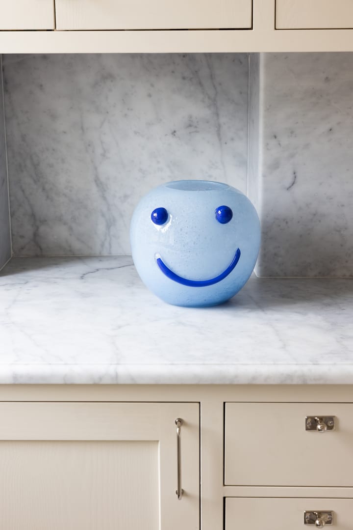 Vaso Happy 25 cm, Azul Byon