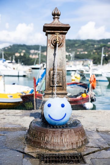 Vaso Happy 25 cm - Azul - Byon