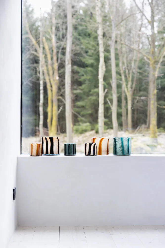 Vaso-lanterna Calore M Ø15 cm, Black-beige Byon