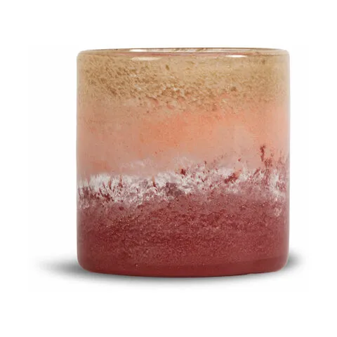 Vaso-lanterna Calore M Ø15 cm, Rosa-bege-bordô Byon