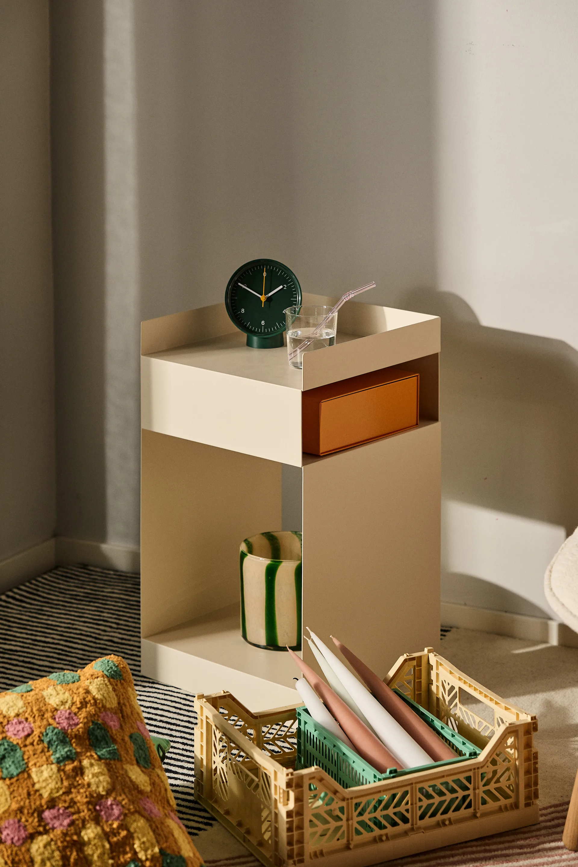 Vaso-lanterna Calore M Ø15 cm, Verde-bege Byon