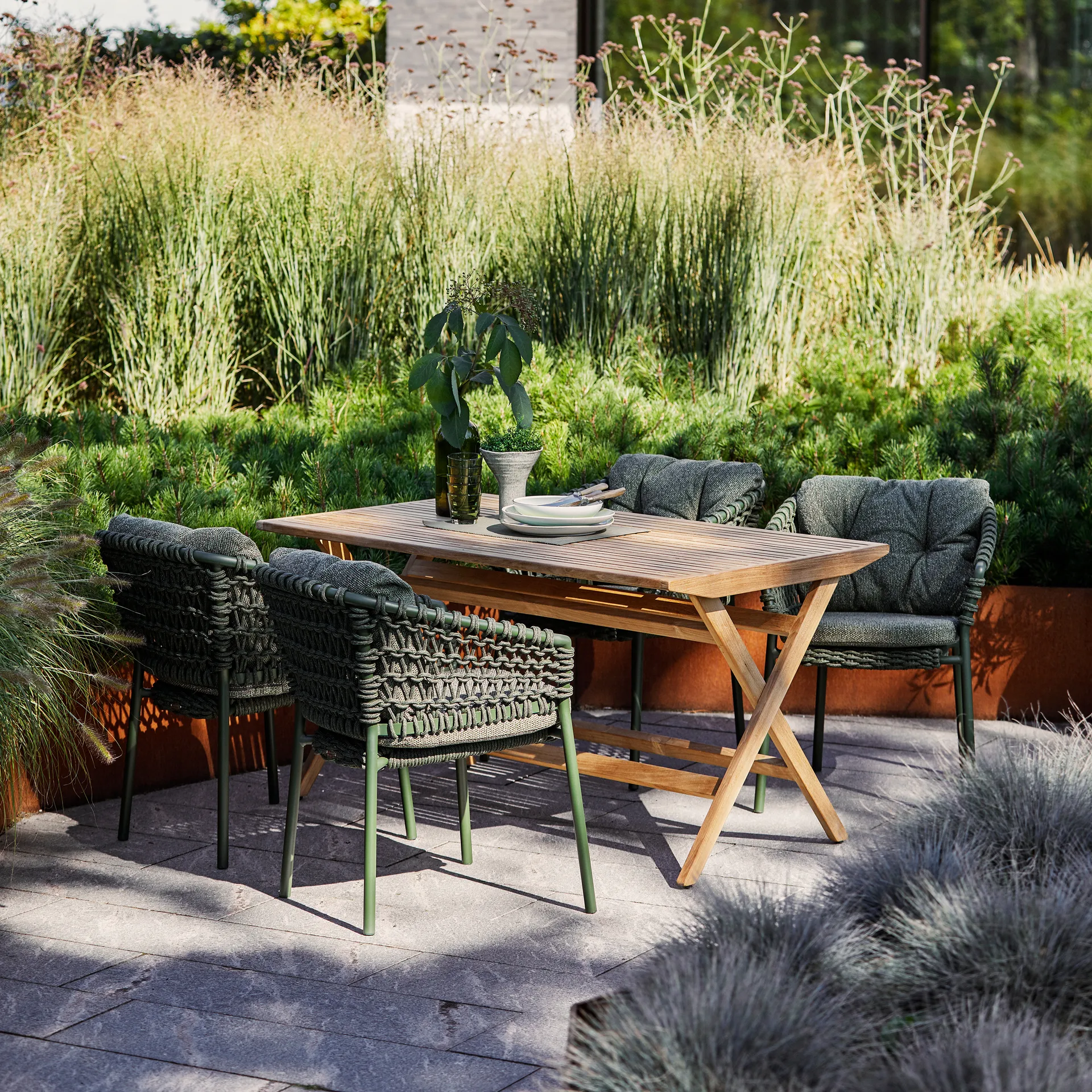 Almofada para cadeira Ocean/Basket/Moments, Wove dark green Cane-line