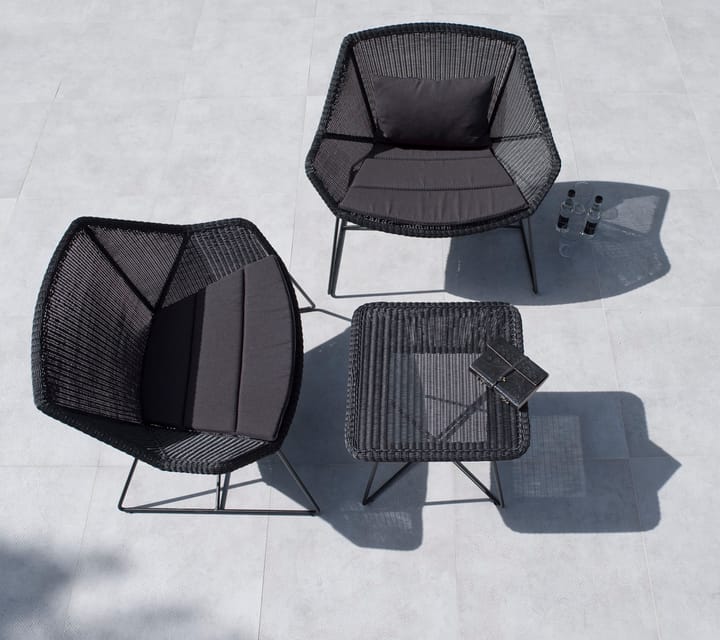 Almofadas Breeze poltrona lounge, Cane-line Natté black Cane-line