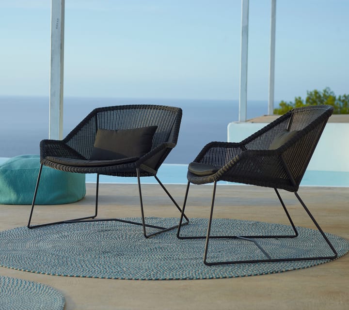 Almofadas Breeze poltrona lounge, Cane-line Natté black Cane-line