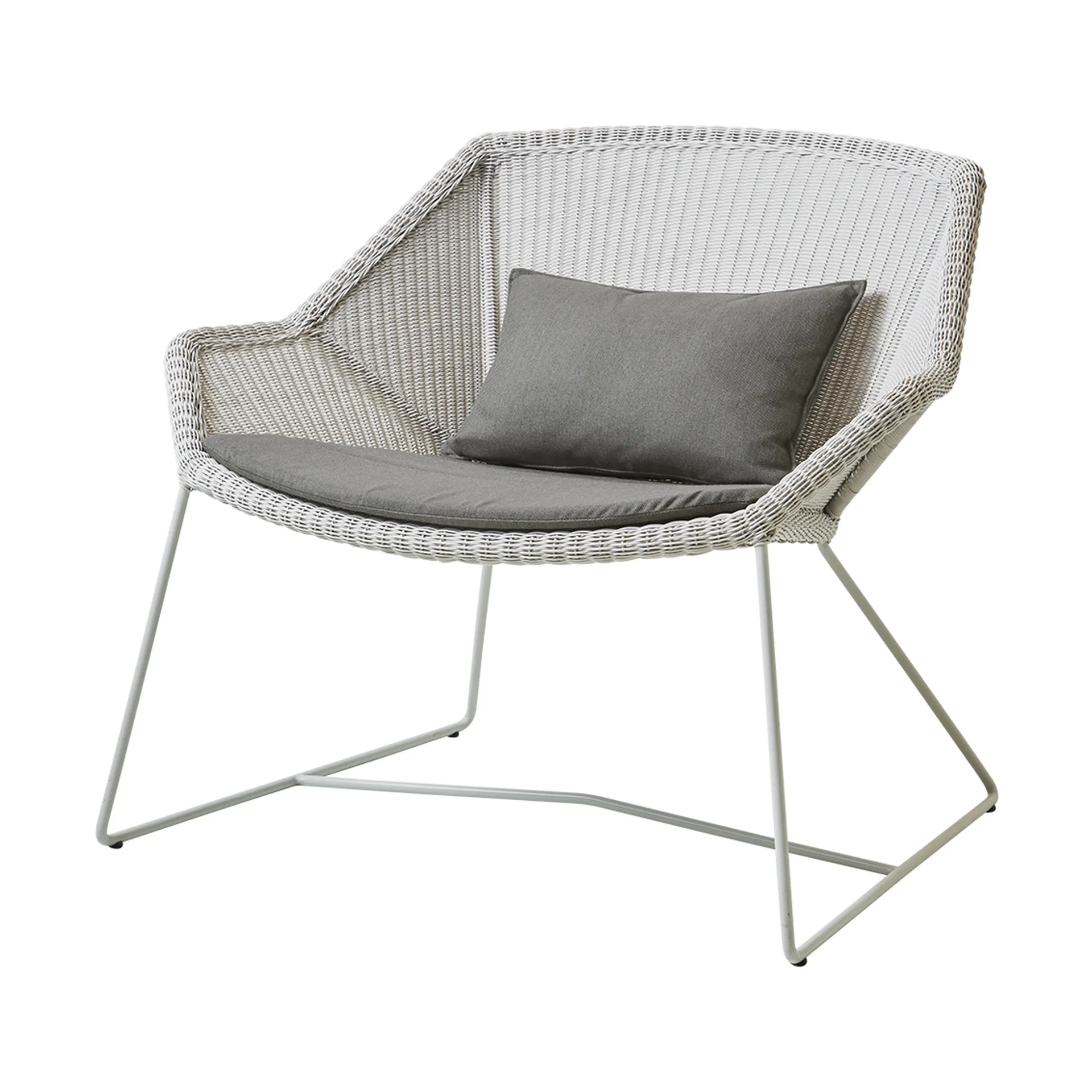 Almofadas Breeze poltrona lounge, Cane-line Natté taupe Cane-line
