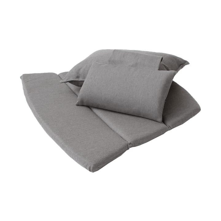 Almofadas Breeze poltrona lounge, encosto alto - Cane-line Natté taupe - Cane-line