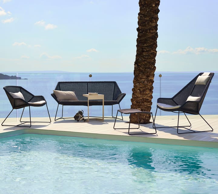 Almofadas Breeze poltrona lounge, encosto alto, Cane-line Natté white Cane-line