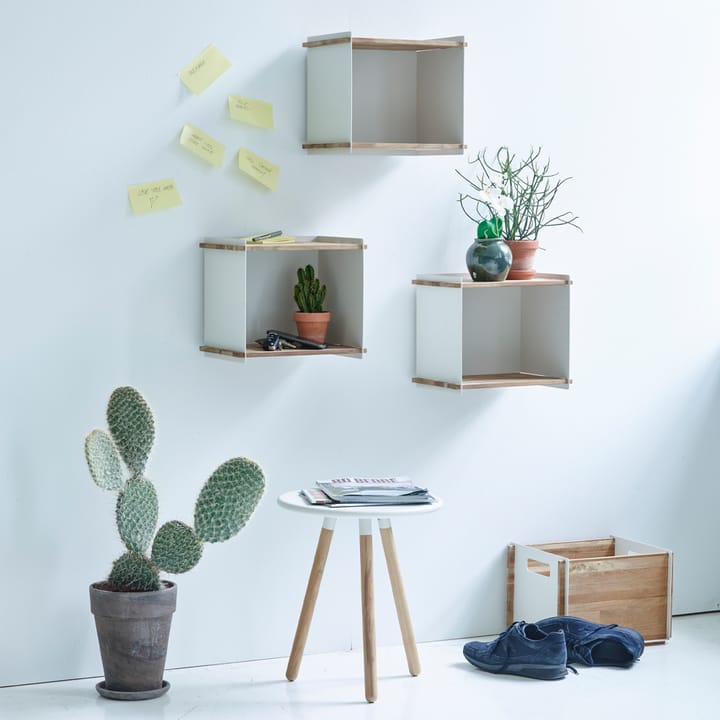 Armazenamento Box Wall, Lava grey, teca Cane-line